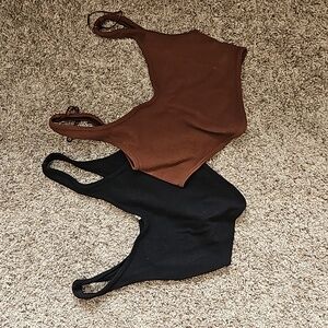 Zara cropped tank tops